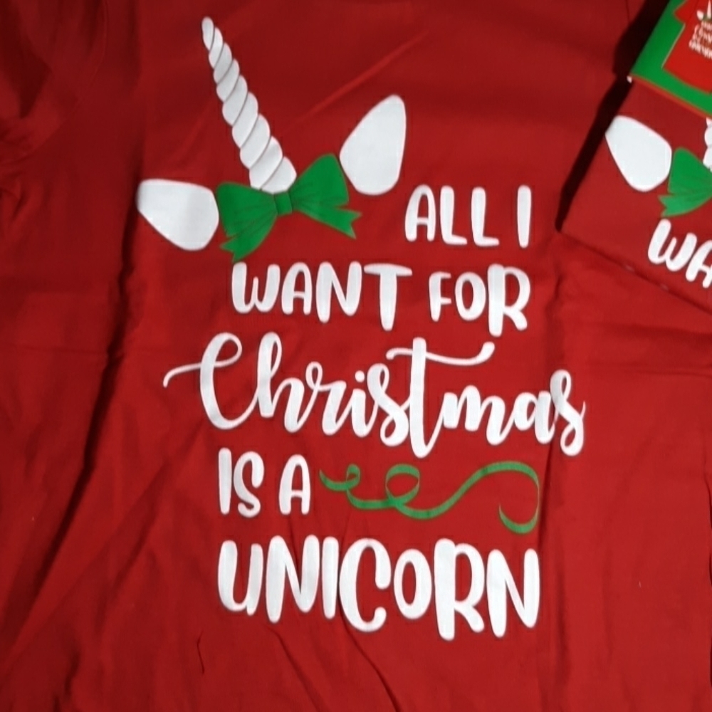 New girls kids  Christmas shirt